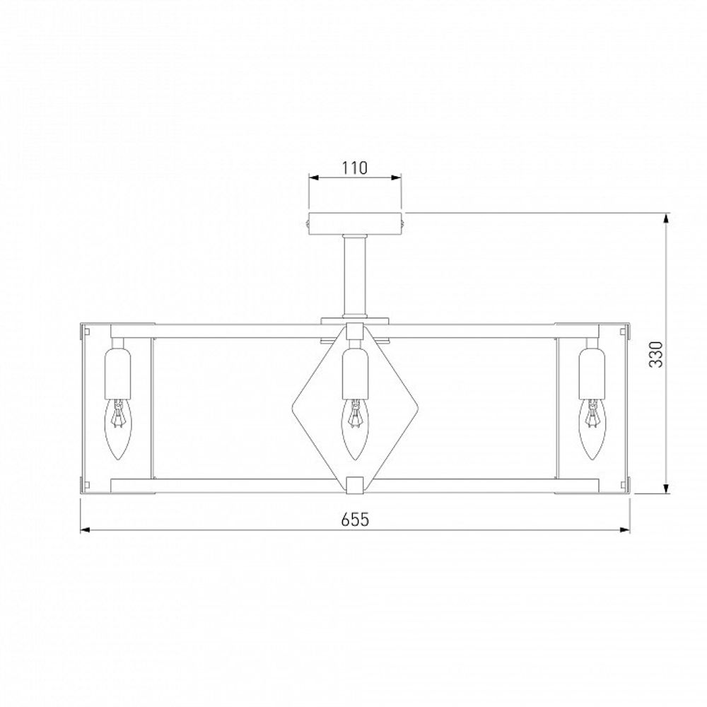 Люстра на штанге Eurosvet Aragon 60126/8 черный Smart (60116/8)