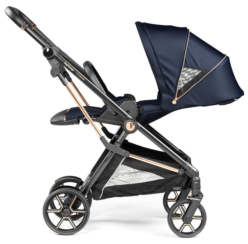 Коляска 2 в 1 Peg Perego Vivace New Culla Flex Blue Shine