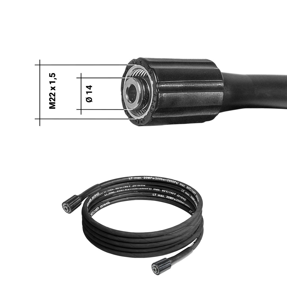 Шланг высокого давления BORT BHS-10-Kex