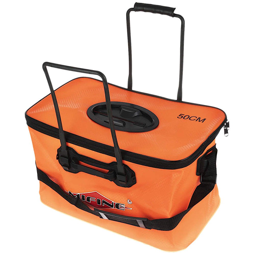 Сумка-ведро Mifine (Dejia) рыболова п/эт 1мм с клапаном, 55х28х29см YF50 -