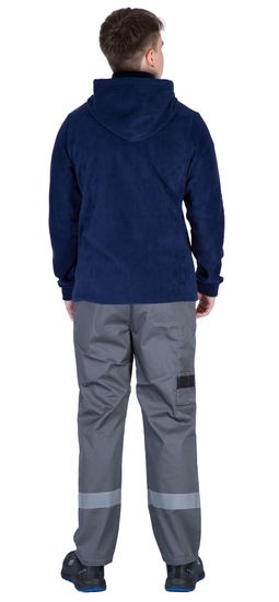 Куртка флисовая на молнии с капюшоном (толстовка)