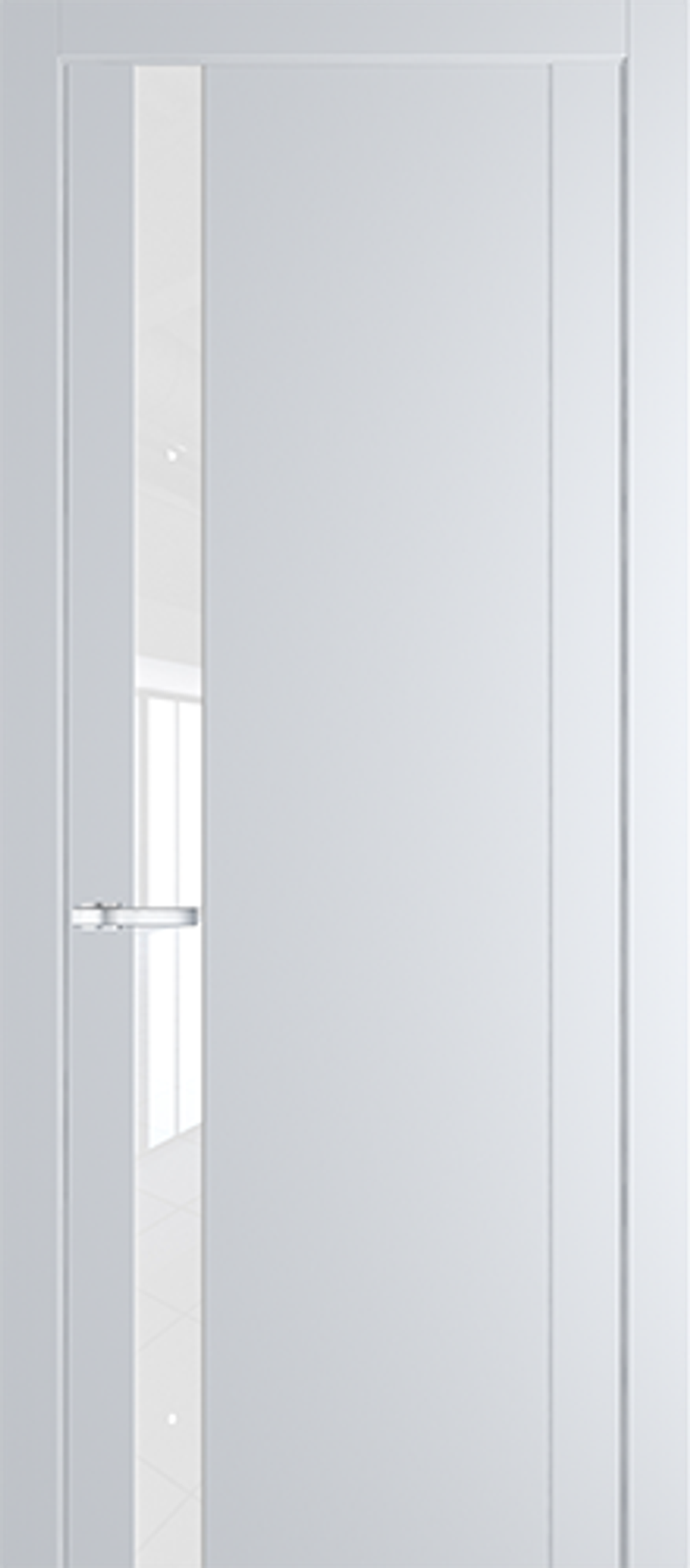 Межкомнатная дверь 1.2P стекло Лак классик (800x2300, Вайт)