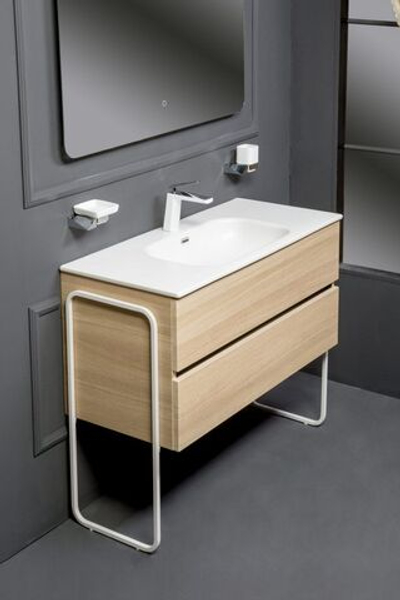 Тумба без раковины Armadi Art Vallessi 80*46 см DARK OAK матовый 2 полки 837-080-D