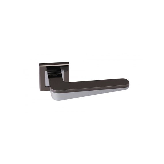 Дверная ручка Adden Bau - Espada Quadro Q321 чёрный никель / хром / chrome
