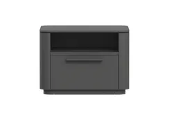 Тумба прикроватная Tammi 1 полка 1 ящик ширина 50 см (черный)