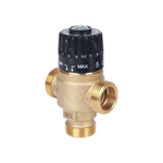 Клапан термостатический смесительный STOUT - 3/4" (НР, 30-65°C, Kvs 2.3, T-образное смешивание)