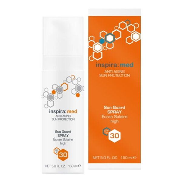 Легкий водостойкий солнцезащитный спрей  Sun Guard Spray Spf 30, Inspira Sun Line, 150 мл