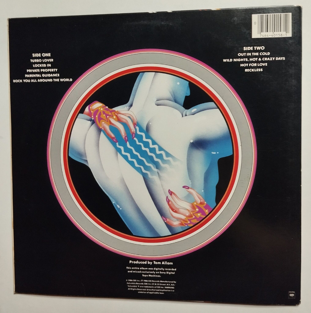 Винтажная виниловая пластинка LP Judas Priest Turbo (USA 1986)