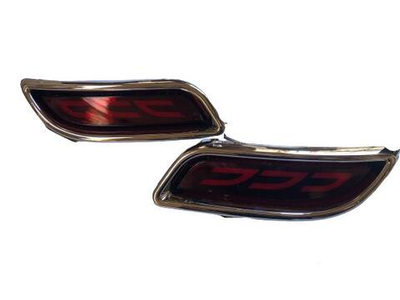 Катафот бампера Lada Priora 2 (LED) ZFT-395 CROME RED КРАСНЫЙ