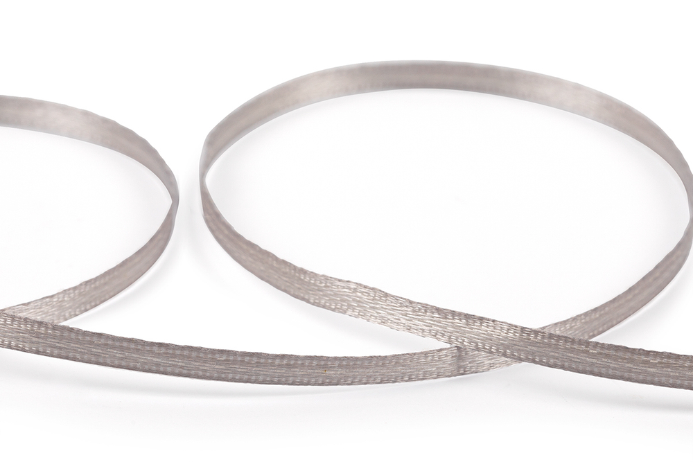 Лента атласная 3 мм AL-3P двухстор.№003 св.серый