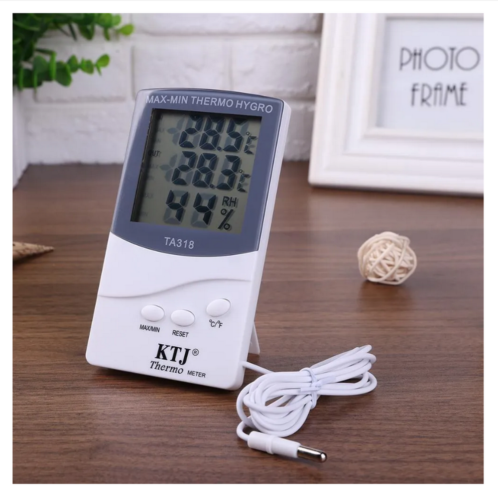 Термометр электронный с гигрометром и выносным датчиком KTG TA318