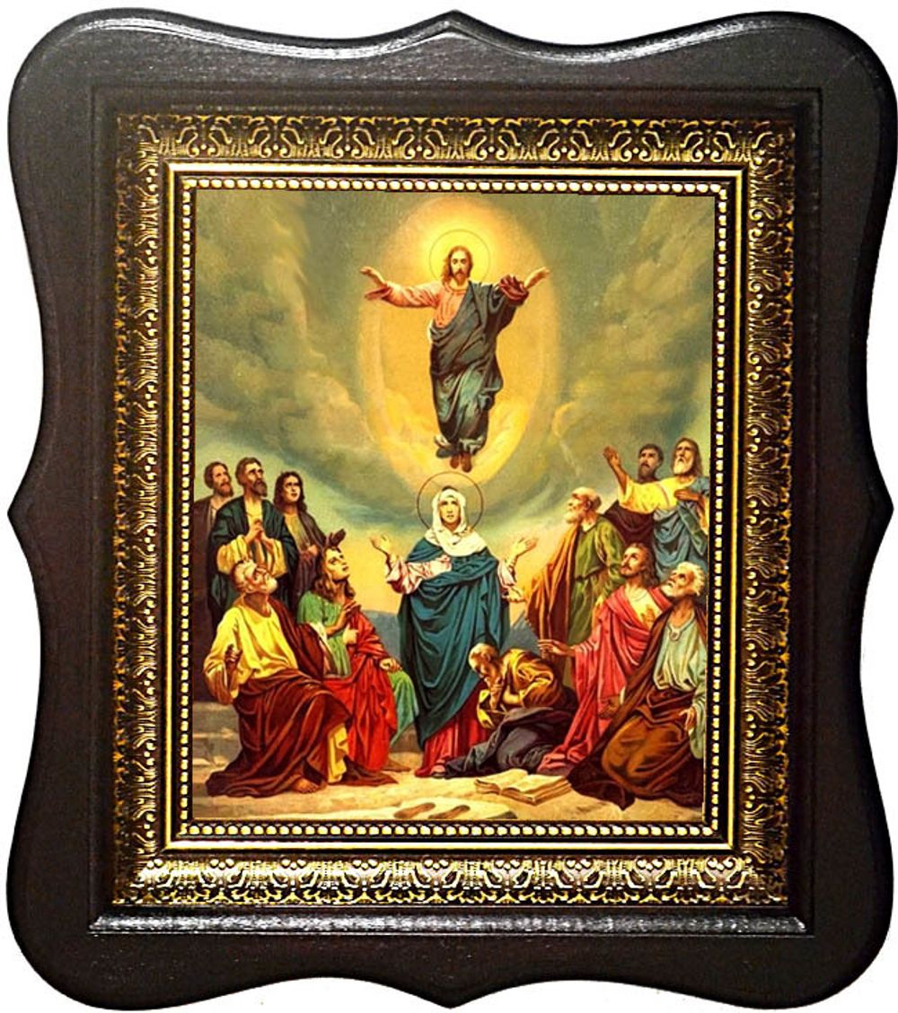 Вознесение Господне. Икона на холсте.