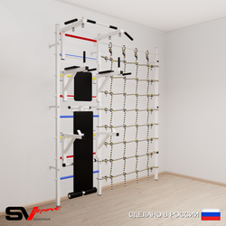 Шведская стенка Sv Sport 5070 (Турник стандарт/Брусья/Стойка/Скамья/Канатный лаз)