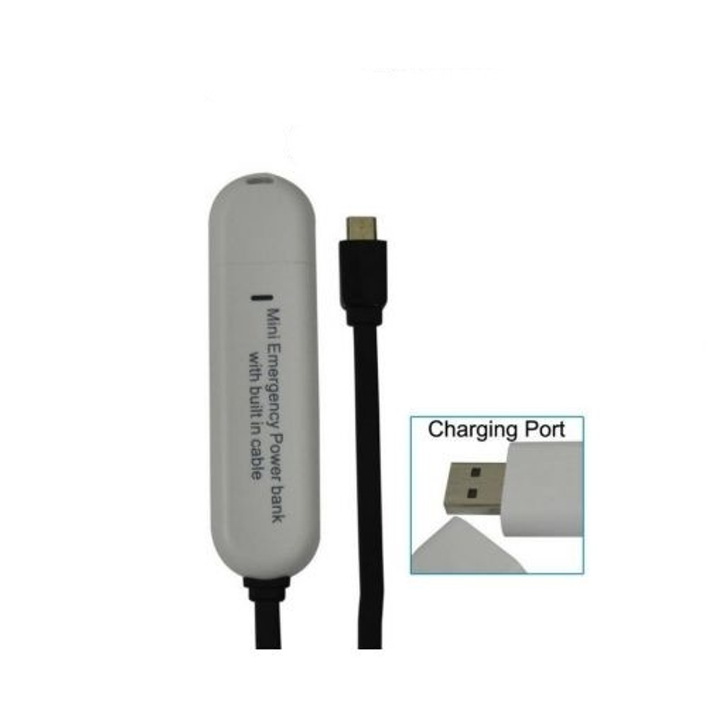 Power Bank с кабелем microUSB, Mini Emergency, 500mAh
