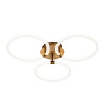 Потолочный светодиодный светильник 84Вт, 5607Лм, 4200К, Ra>80,   металл/акрил, бронза