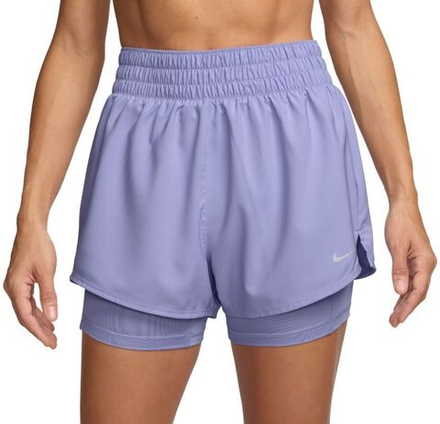 Женские шорты теннисные Nike One Dri-FIT 2-в-1 с высокой талией, 3 дюйма, для тренировок