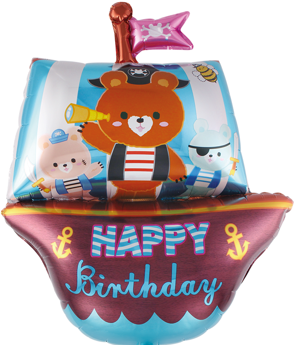 Шар (36''/91 см) Фигура, Пиратский корабль, 1 шт.