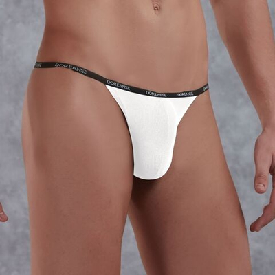 Трусики-стринги из микромодала в рубчик Doreanse Ribbed Modal (Размер: M) (Цвет: белый)