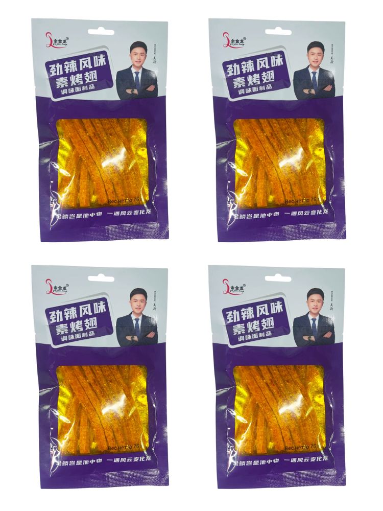 Острые мучные полоски Yu Jin Long Куриные крылья 76 г x 4 шт