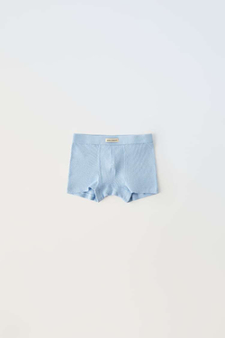 ZARA НАБОР ИЗ ТРЕХ ТРУСОВ-БОКСЕРОВ ИЗ ВАФЕЛЬНОЙ ТКАНИ, РАЗНОЦВЕТНЫЙ