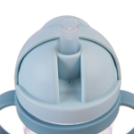 9037732 Поильник с силиконовой трубочкой, 250 мл., цвет голубой