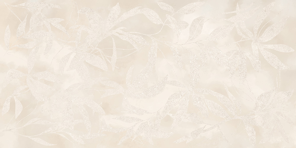60x120 ArtWall Цветы Слоновая Кость Матовый Ректификат