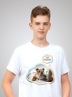 Футболка с собакой "Да ладно"