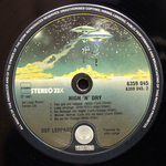 Def Leppard / High 'N' Dry (LP)