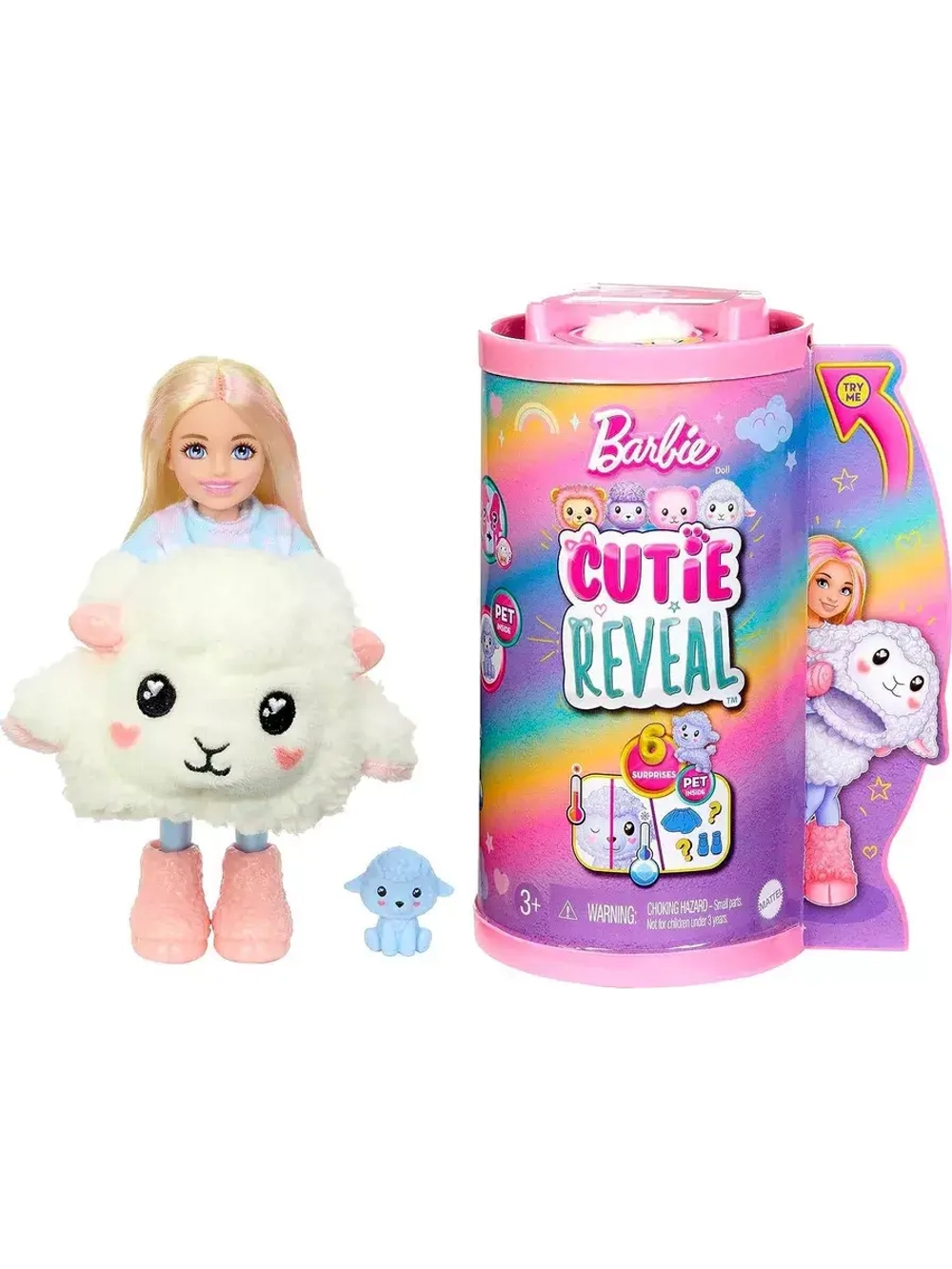 Кукла Барби Cutie Reveal Mini Ягненок HKR18 челси