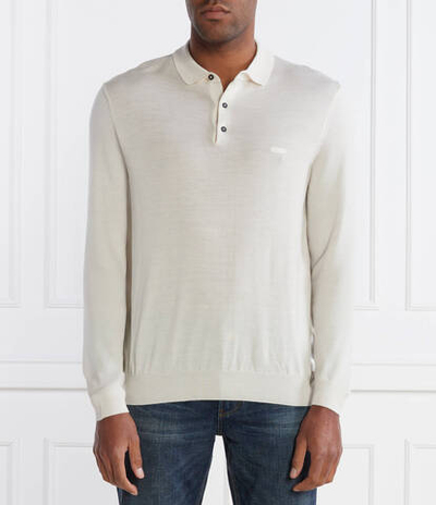 Хлопковое поло bono BOSS BLACK - экрю(50476357)