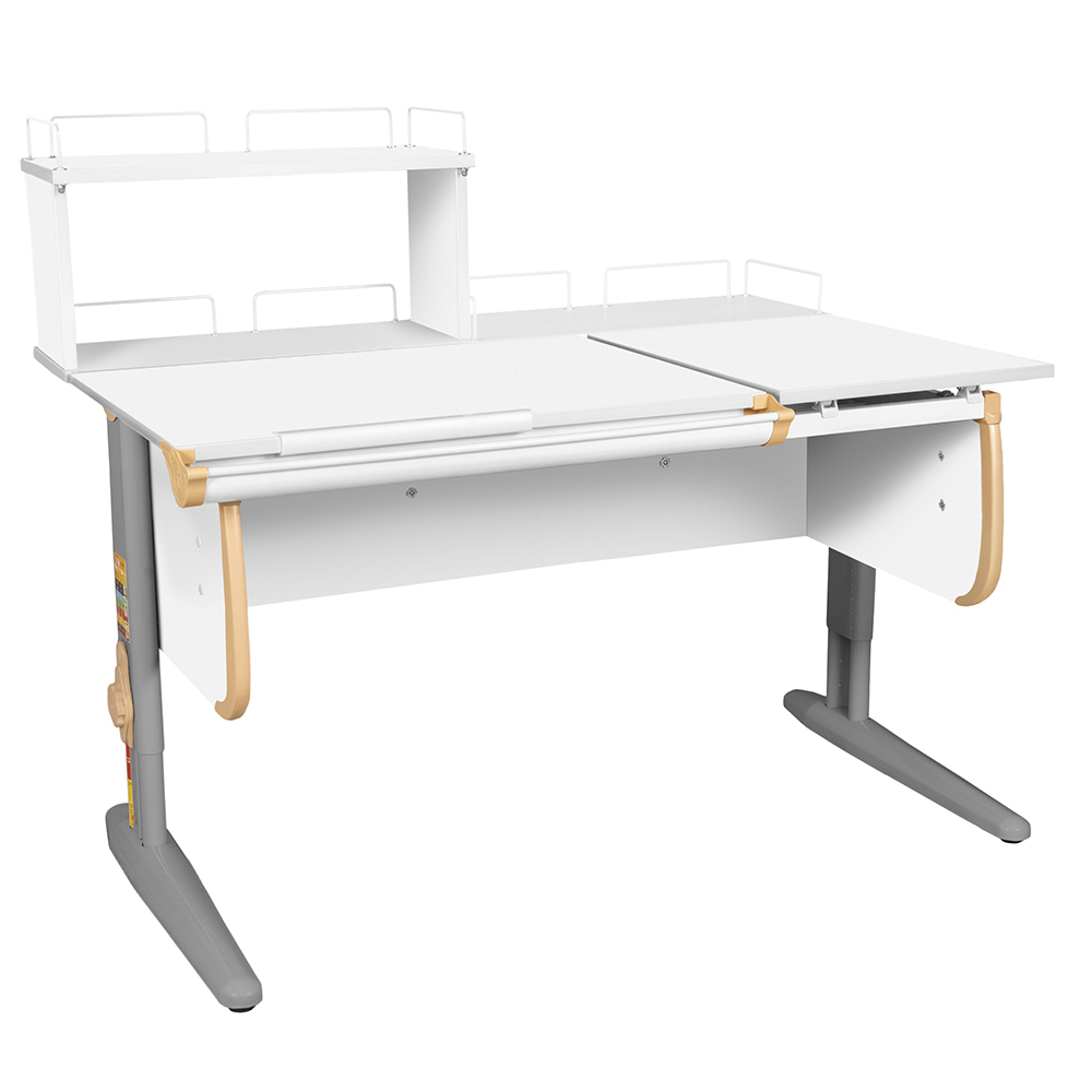 Растущая парта Дэми СУТ 25 с задними полками СУТ.15.210 и СУТ.15.240 (1200×880 мм)