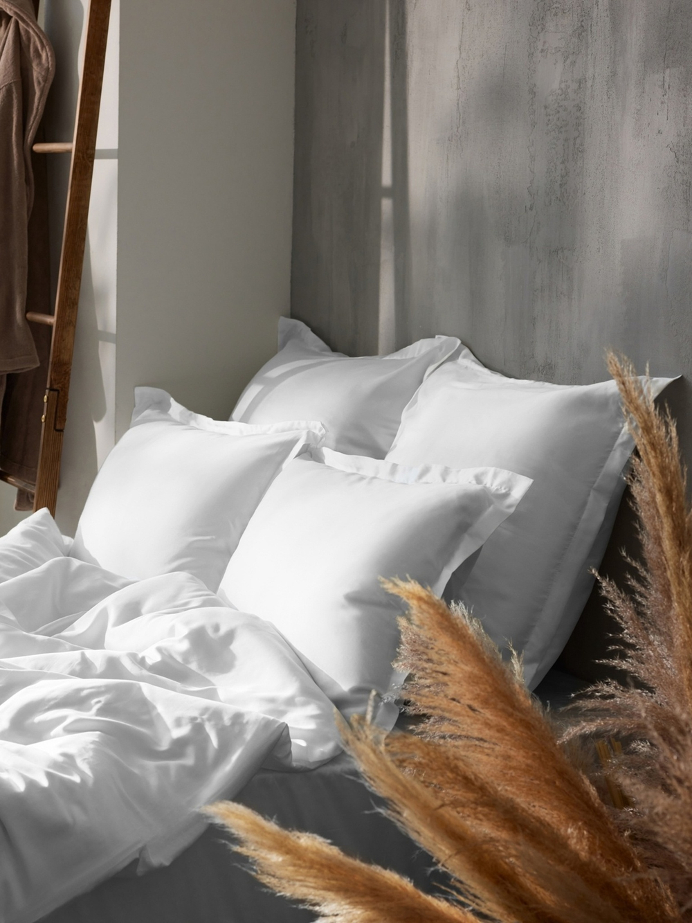 Наволочка SL Home Tencel 70*70+3 см , цв. белый