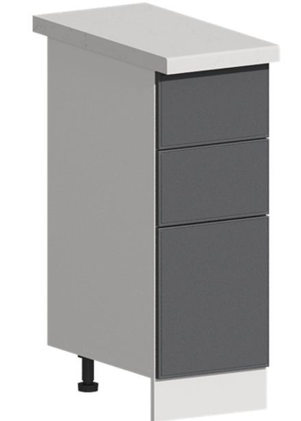 Кухня Модуль ШН3Я 300 Ликата / Графит Софт