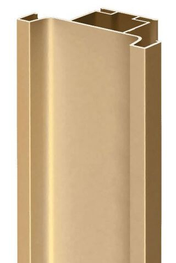 Профиль Гола-Х /Gola-X вертикальный, С-формы, ДСП 16мм, 5000мм, золото матовое, AQ