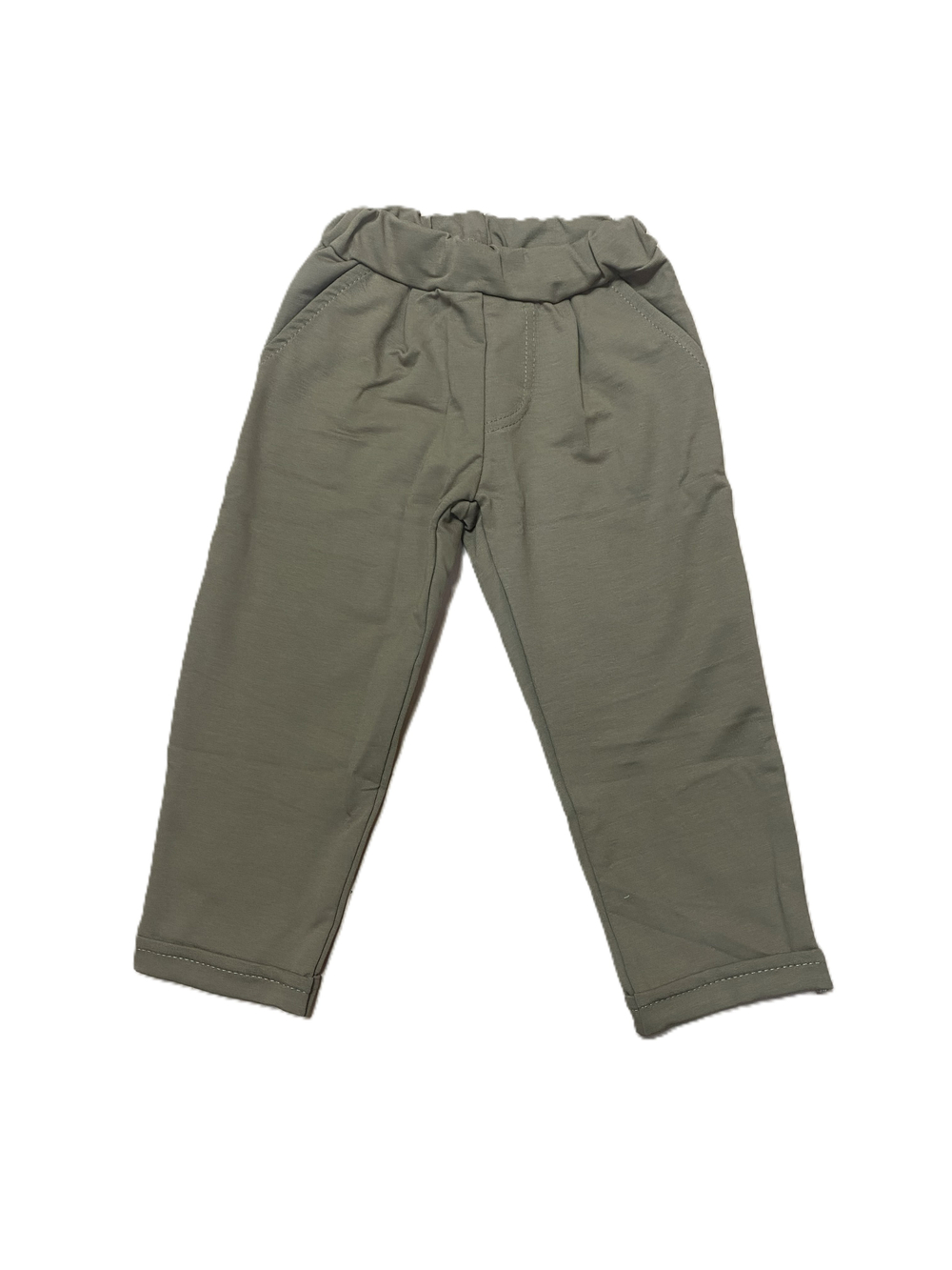 Штаны-брюки с карманами из футера петельного (100% хлопок) на рост 80,86 см