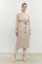 0082 Плащ женский (бежевый)