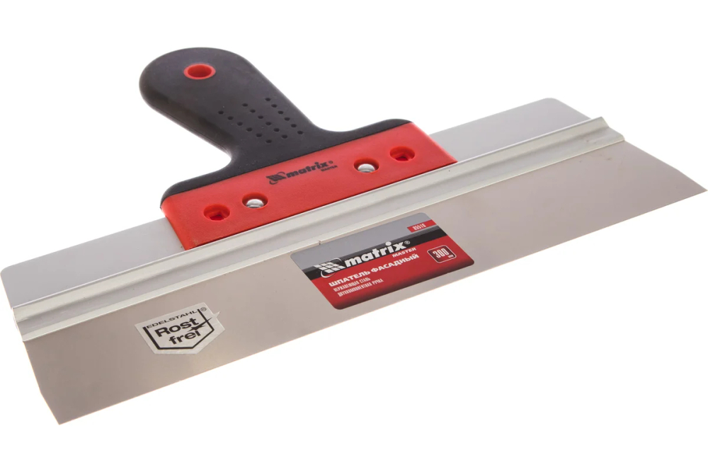 Шпатель фасадный из нержавеющей стали, 300 мм, 2-комп. ручка// Matrix (Матрикс)
