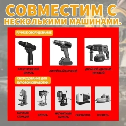 шестигранный хвостовик/Набор сверл по металлу HSS 15 шт (1.5-6.5 мм)