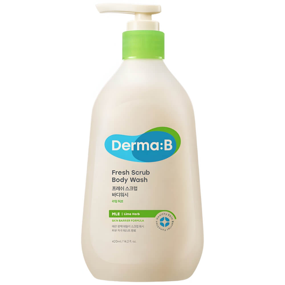 Ламеллярный освежающий гель-скраб для душа Derma:B Fresh Scrub Body Wash, 400 мл