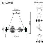 Подвесная светодиодная люстра ST Luce ENIGMA SL6018.203.64