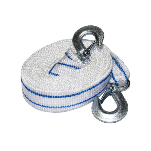 Трос буксир. (10 т) лента 2 крюка /5 м/ (СИГМА)