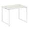Metal System Стол письменный на О-образном м/к БО.СП-1 Дуб Наварра/Металл Белый 1000*720*750