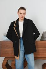 ПИДЖАК «SMART CASUAL» ЧЕРНЫЙ|ПЕСОЧНО-БЕЖЕВЫЙ