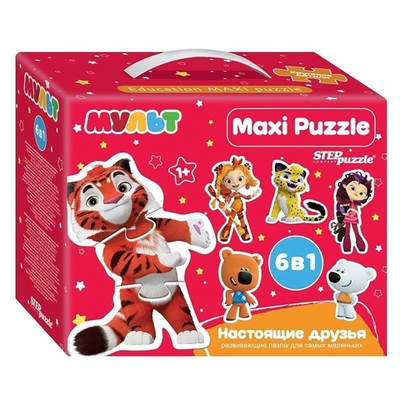 Макси-пазл 6в1 "Мульт" (Степ пазл)
