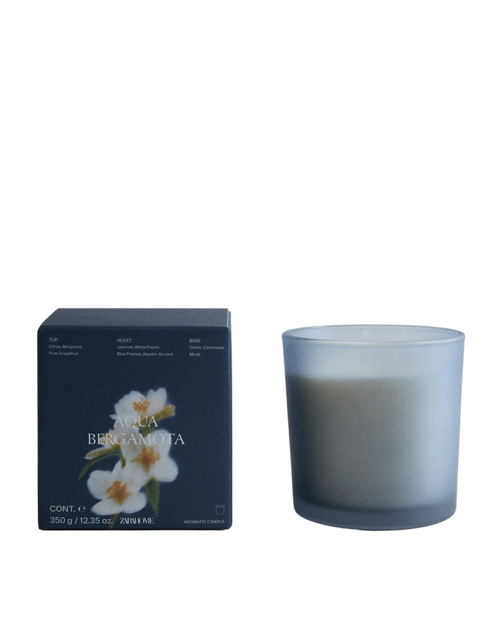 Zara Home Ароматическая свеча Aqua Bergamota, 350 г, аромат для дома