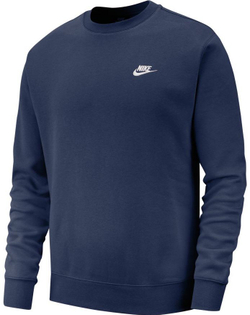 Мужская теннисная кофта Nike Swoosh Club Crew M - midnight navy/white