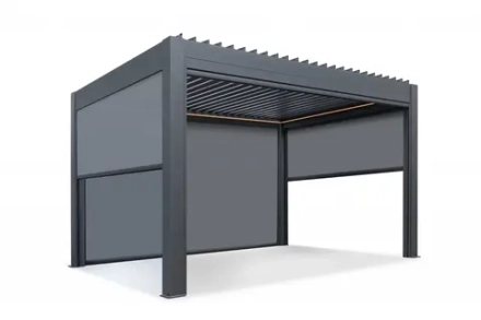 Экран текстиленовый для перголы 3 м Tagliamento Astrol Pergola, темно-серый