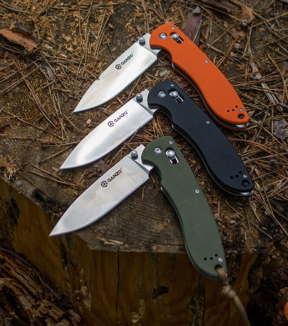 Нож Ganzo G740 зеленый, G740-GR