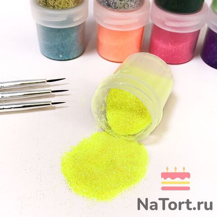 Блестки декоративные «Неоновый желтый» 10 гр