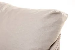 "Верона" лаунж-зона 5-местная плетеная из роупа (веревки), каркас алюминиевый белый, роуп бежевый